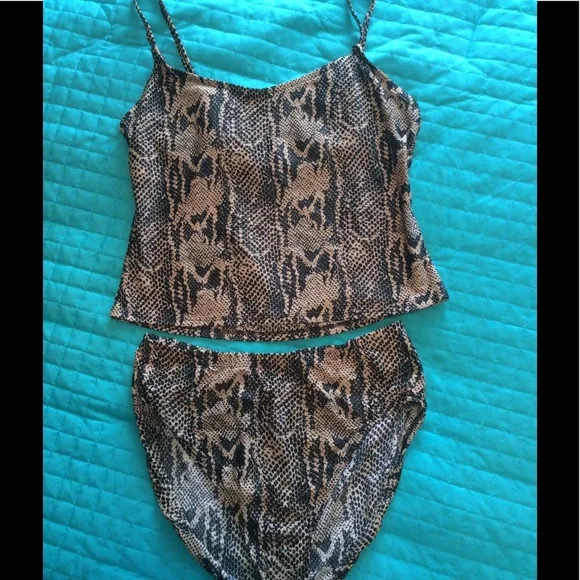 Python patterned tankini - Picture 1 of 6